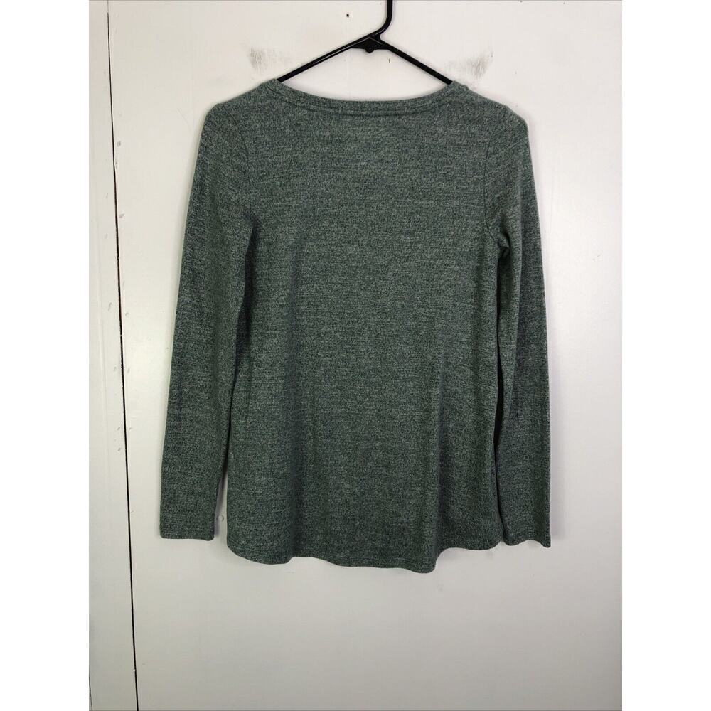 American Eagle Top Womens S Soft Sexy Plush Long Sleeve Green Cozy V Neck - Picture 2 of 6